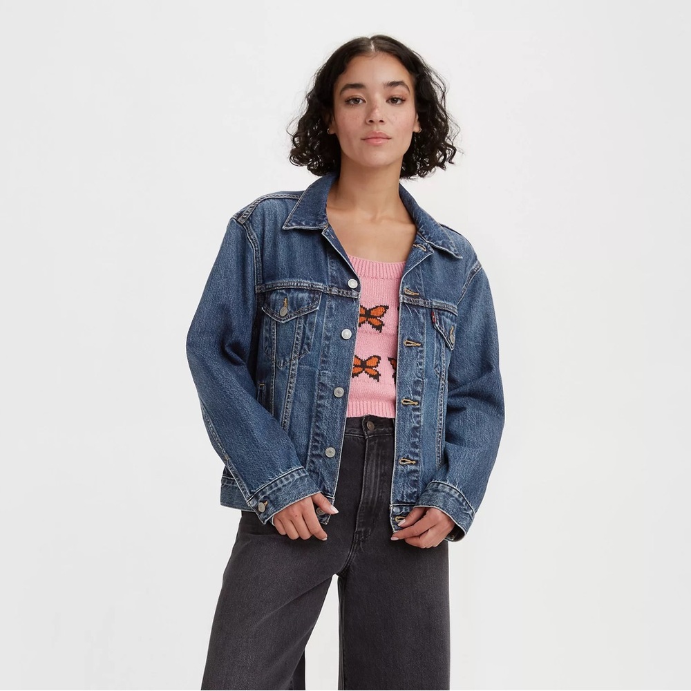 Levi Strauss & Co Ex Boyfriend Trucker Jacket Size Small.